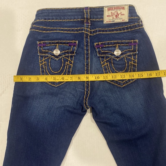 True Religion Women’s Blue Denim Jeans Jenny Curvy Flip Skinny Jeans. SIZE 25 - Picture 15 of 16